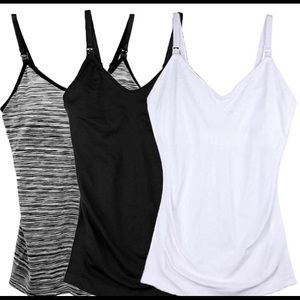 3 pack nursing tank tops NEW